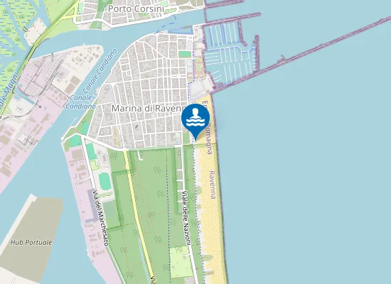 Map of Bagno Big Mama Beach