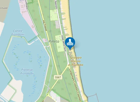 Map of Bagno Tamerici