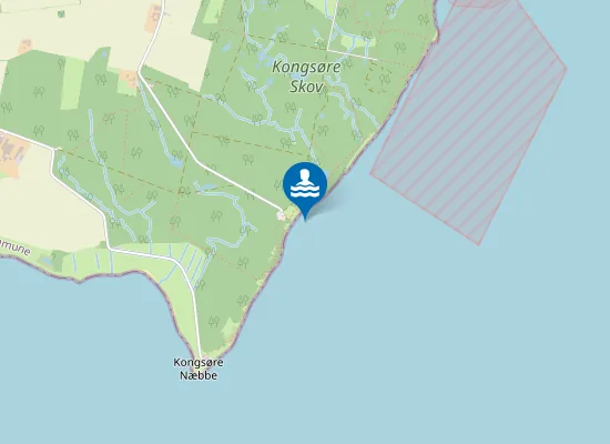 Map of KONGSØRE SKOV, SANDSKREDSVEJ