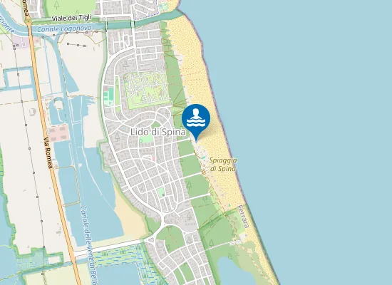 Map of Bagno Spina Beach