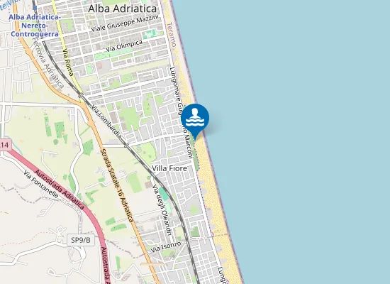Map of Lido pineta