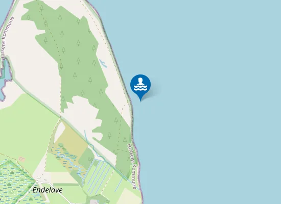 Map of ENDELAVE, ØVRE (SYD)