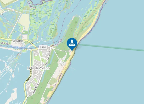 Map of Lido del Cormorano