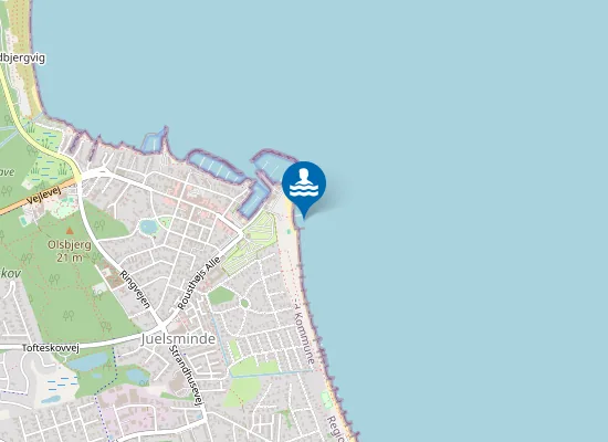 Map of JUELSMINDE STORSTRAND