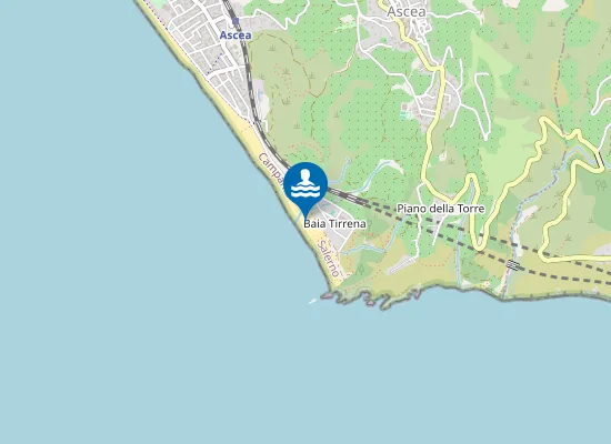Map of spiaggia di Ascea