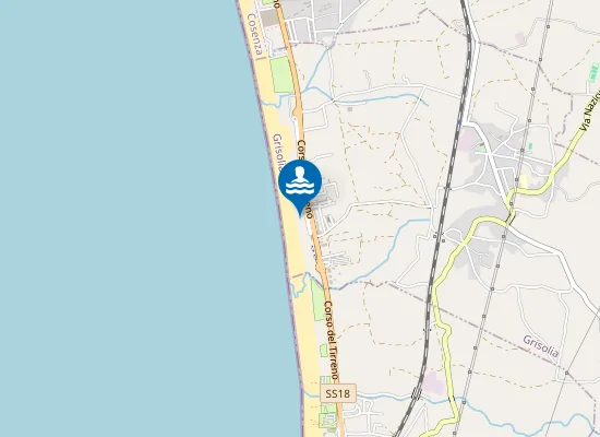 Map of Lido Le Palme