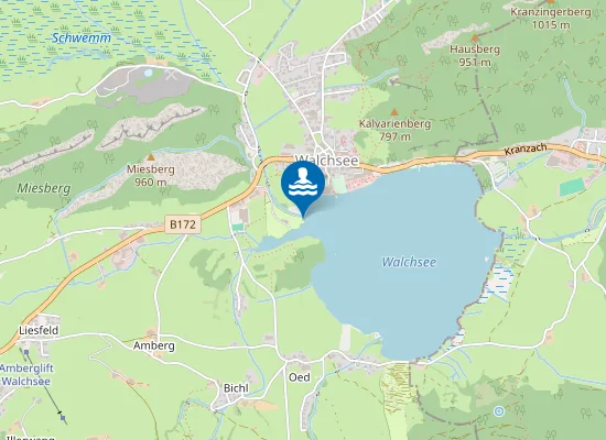 Map of WALCHSEE, CAMPING