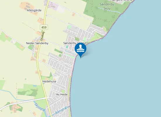 Map of SØNDERBY STRAND