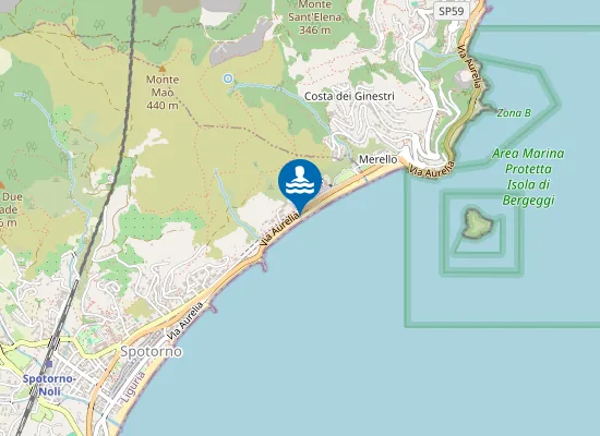 Map of Bagni Cala Smeralda