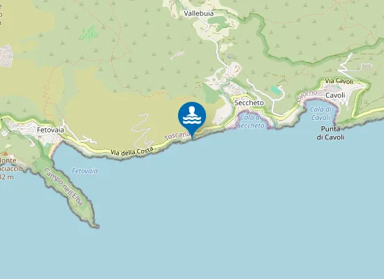 Map of Spiaggia Le Piscine