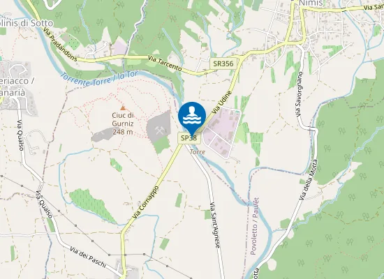Map of Nimis beach