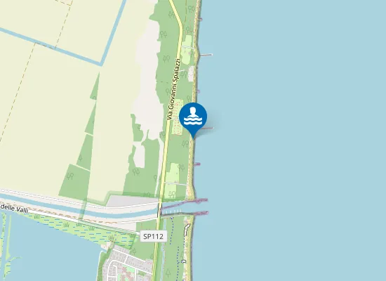 Map of Spiaggia libera accesso cani