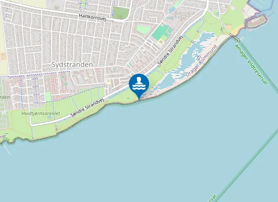 Map of Amager Sydstrand