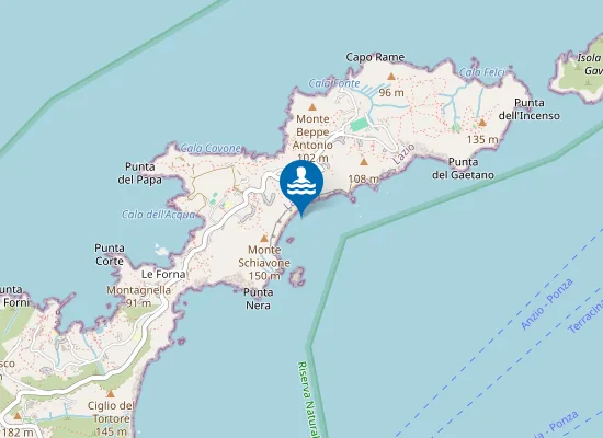 Map of Spiaggia Schiavone