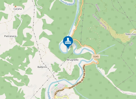 Map of Secchiello Selvaggio