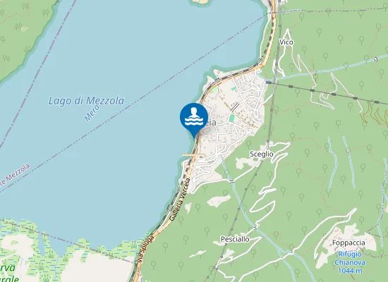 Map of Spiaggietta di Verceia
