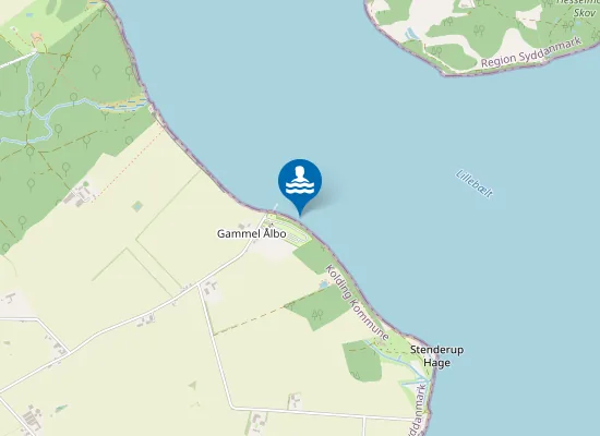 Map of GAMMEL ÅLBO, CAMPING