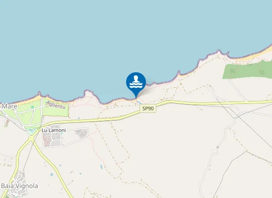 Map of Spiaggia di li saldi
