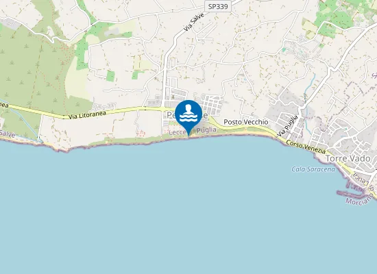 Map of Spiaggia di Pescoluse