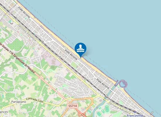 Map of Lido Lo Squalo
