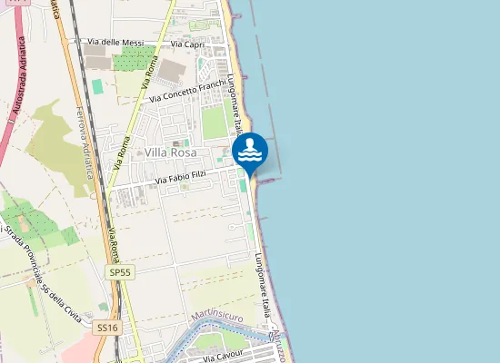 Map of La Villa Beach