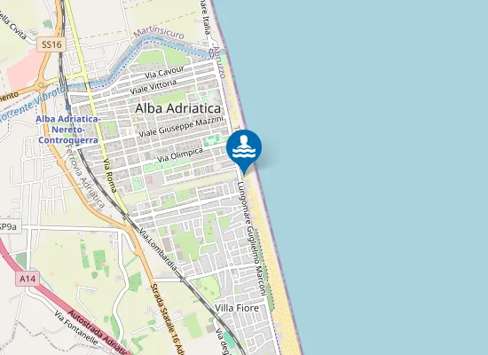 Map of Hotel royal beach
