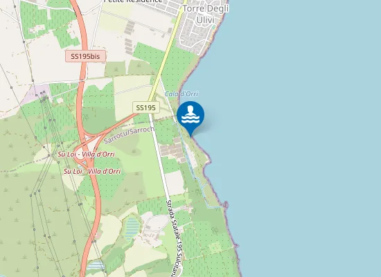 Map of Litorale di Villa d'Orri