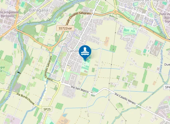 Map of Circolo Tennis Reggio Emilia (Canali)