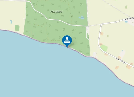 Map of Asnæs Forskov