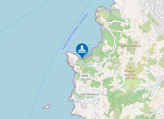 Map of Cala Grande