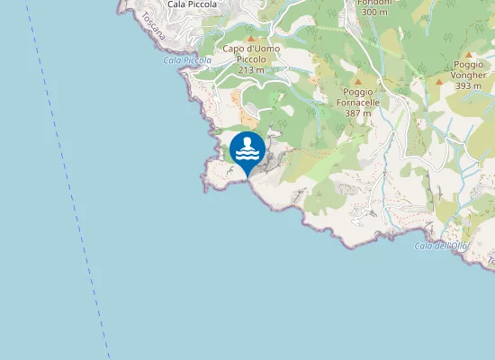 Map of Capo d'Uomo