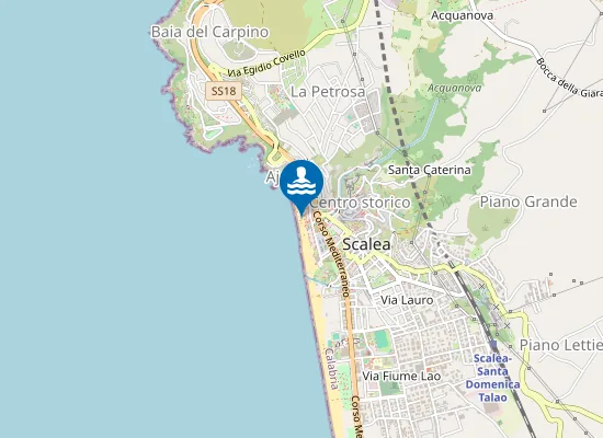 Map of Lido Azzurro Naty
