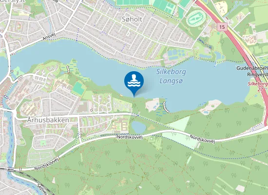 Map of SILKEBORG SØCAMPING