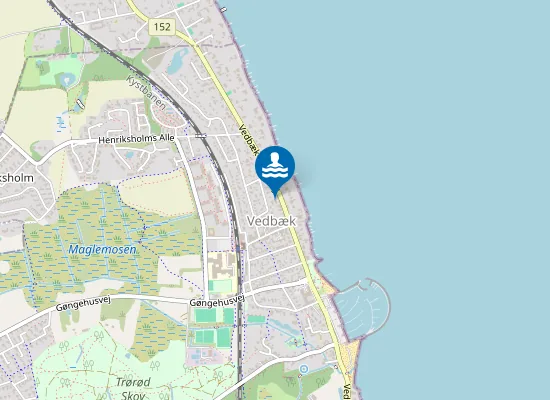 Map of ØRESUND, VEDBÆK NORDSTRAND