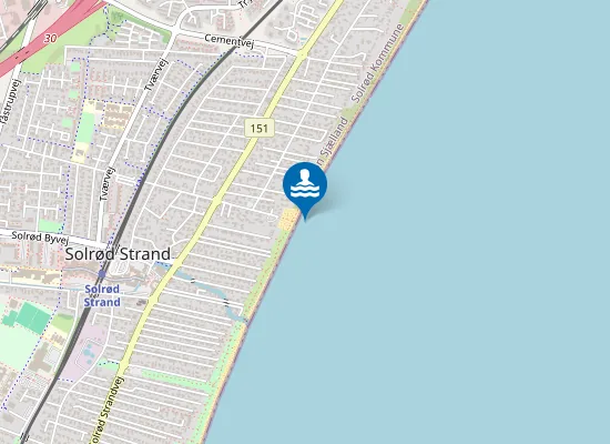 Map of VED ØSTRE STRANDVEJ