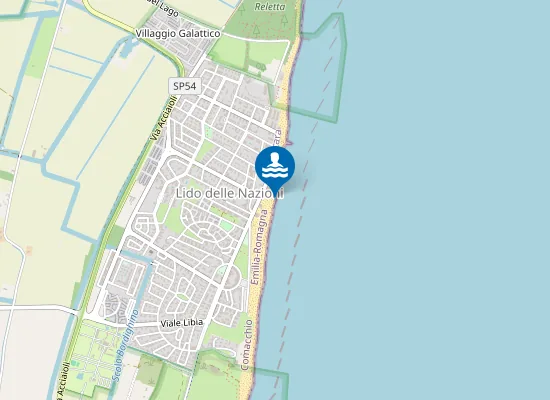Map of Lido di Nazioni