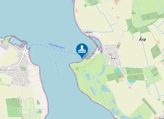Map of Årø Odde