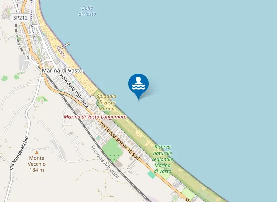 Map of Spiaggia di Vasto Marina