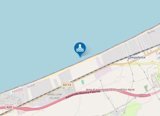 Map of Spiaggia di Campofelice di Roccella