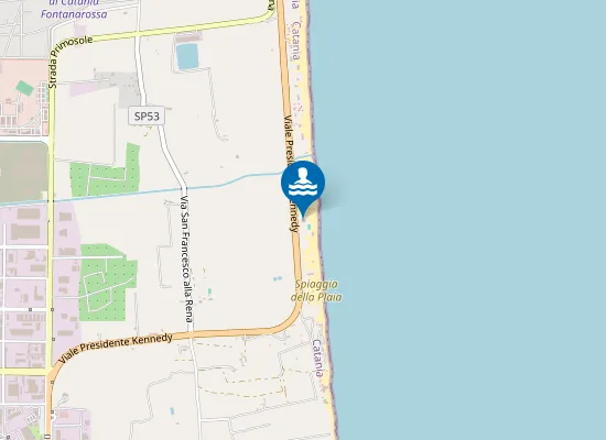 Map of Lido del Carabiniere