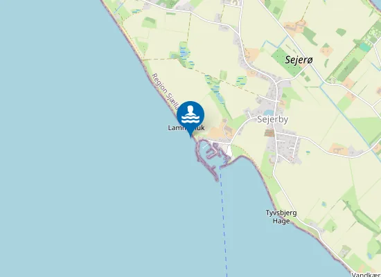 Map of Bag Ved Havn, Sejerø