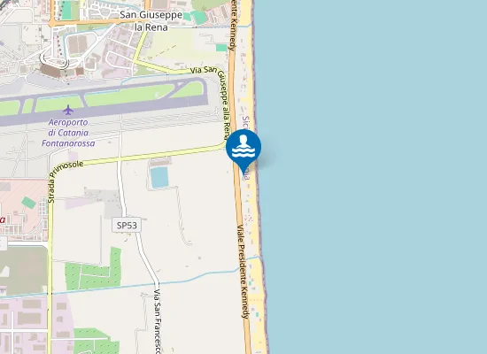 Map of Lido Le Palme