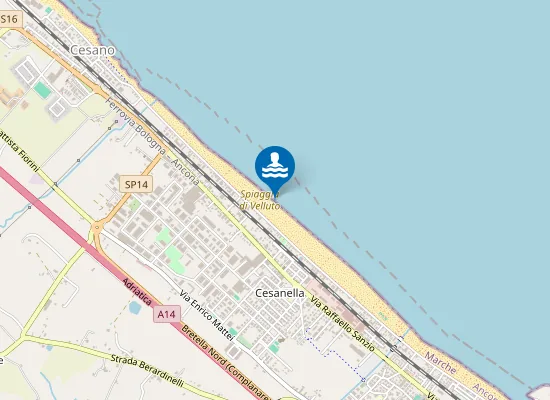 Map of Spiaggia di Velluto