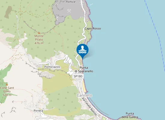 Map of Spiaggia bianca