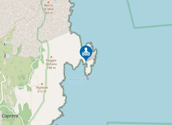 Map of Cala Coticcio