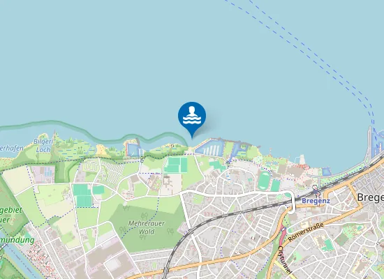 Map of BODENSEE, SPORTHAFEN BREGENZ