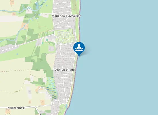 Map of Ajstrup Strand