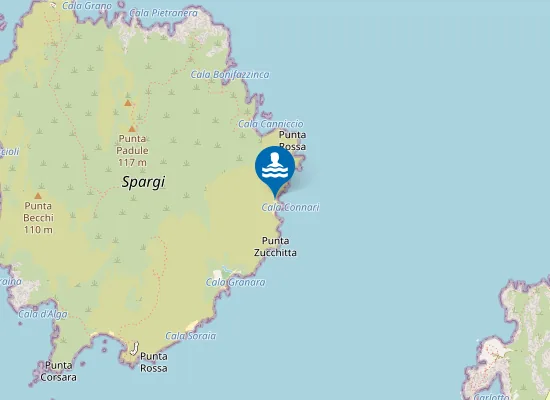 Map of cala dell'amore