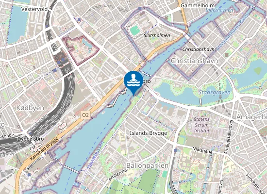 Map of ISLANDS BRYGGE HAVNEBAD