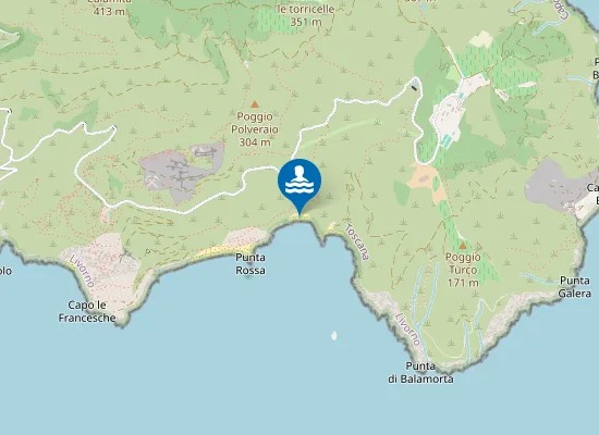 Map of Spiagga di Vetrangoli